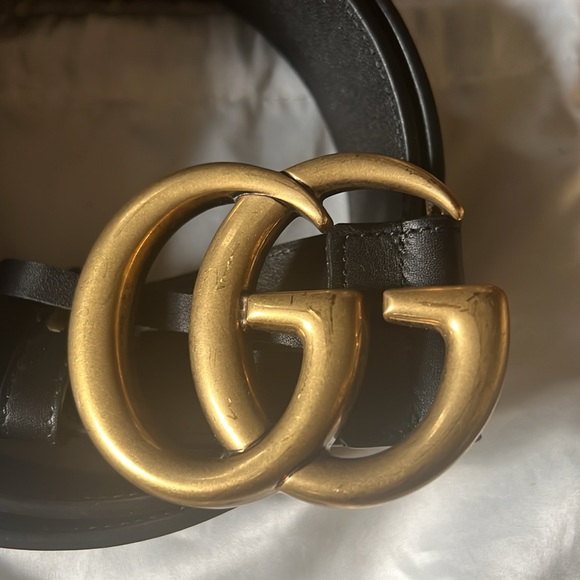 GUCCI wide leather belt (black) size 85 - Picture 5 of 6